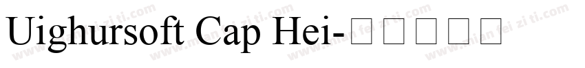 Uighursoft Cap Hei字体转换
